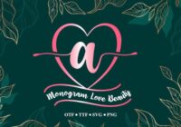 Monogram Love Beauty Font - Featured Image