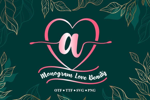 Monogram Love Beauty Font - Featured Image