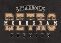 Monogram Retro Font - Featured Image