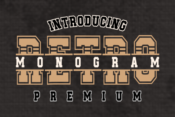 Monogram Retro Font - Featured Image