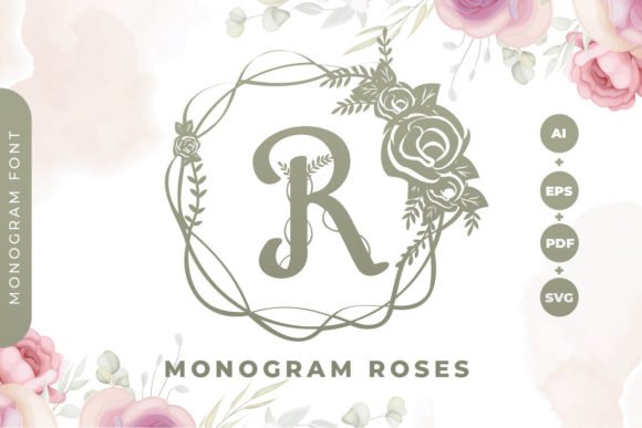 Monogram Roses Font - Featured Image