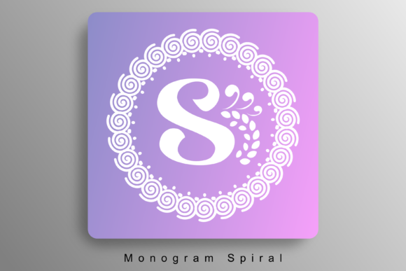Monogram Spiral Font - Featured Image