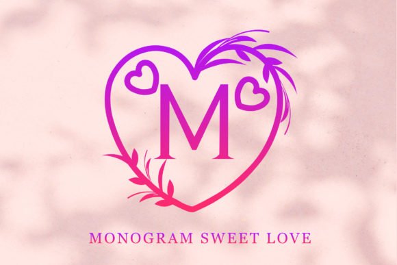 Monogram Sweet Love Font - Featured Image