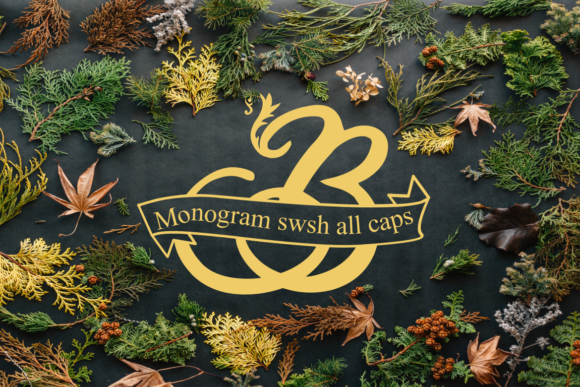 Monogram Swsh Font - Featured Image
