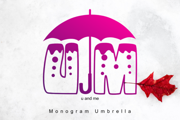 Monogram Umbrella Font - Featured Image