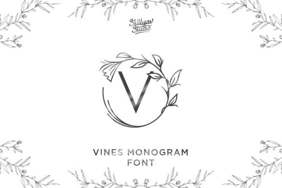Monogram Vine Letter Font - Featured Image