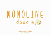 Monoline Doodle Font - Featured Image