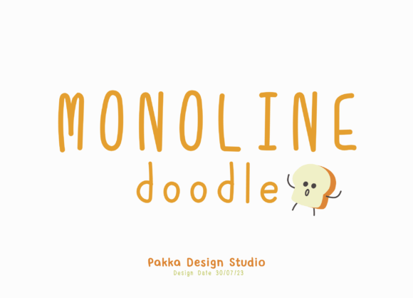 Monoline Doodle Font - Featured Image
