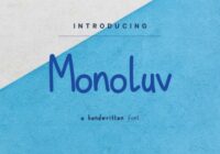 Monoluv Font - Featured Image
