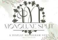 Monoluxe Split Monogram Font - Featured Image