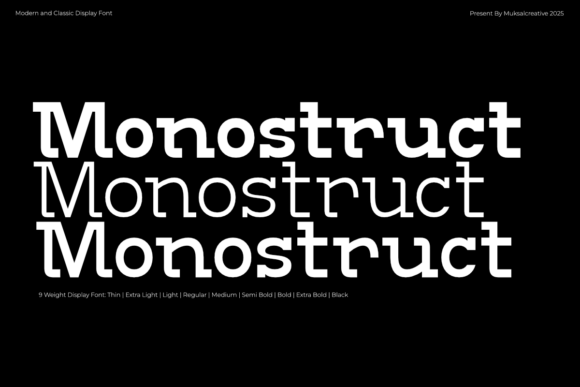 Monostruct Font - Featured Image