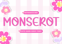 Monserot Font - Featured Image
