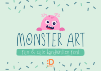 Monster Art Font - Featured Image
