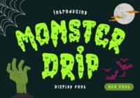 Monster Drip Font - Featured Image