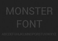 Monster Font with Black Background Font - Featured Image