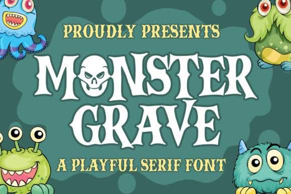 Monster Grave Font - Featured Image