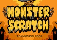 Monster Scratch Font - Featured Image
