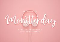Monstterday Script Font - Featured Image