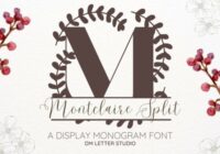 Montclaire Split Monogram Font - Featured Image