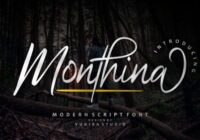 Monthina Font - Featured Image