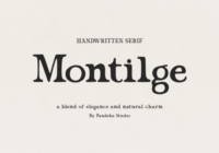 Montilge Font - Featured Image