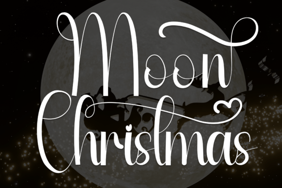 Moon Christmas Font - Featured Image