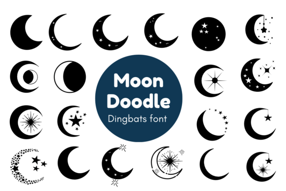 Moon Doodle Font - Featured Image