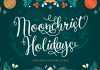 Moonchrist Holidays Font - Featured Image
