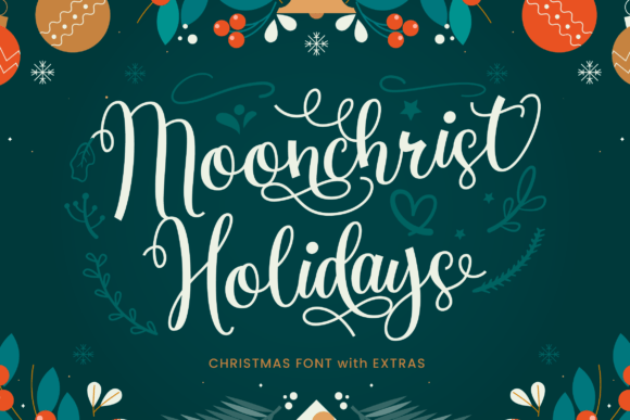 Moonchrist Holidays Font - Featured Image