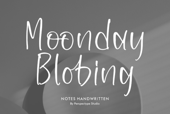 Moonday Blobing Font - Featured Image