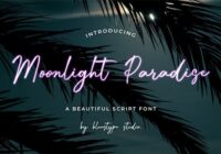 Moonlight Paradise Font - Featured Image