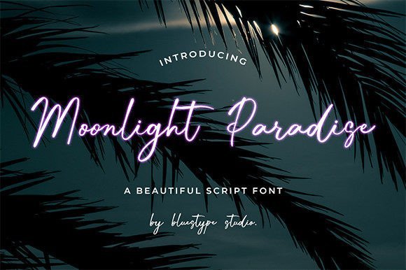 Moonlight Paradise Font - Featured Image