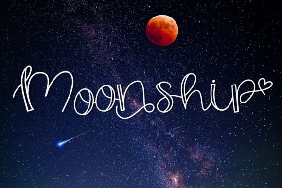 Moonship Font - Featured Image