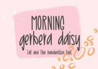 Morning Gerbera Daisy Font - Featured Image