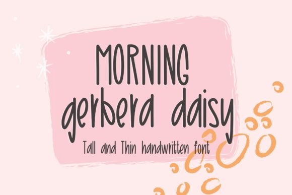 Morning Gerbera Daisy Font - Featured Image