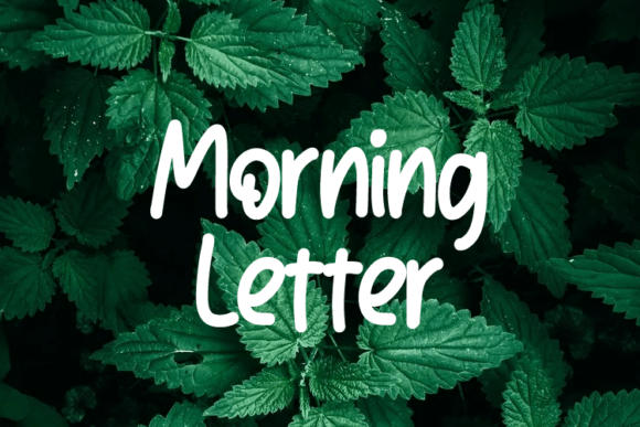 Morning Letter Font - Featured Image