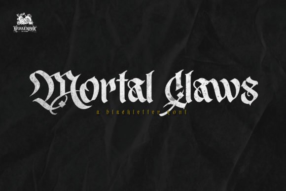 Mortal Claws Font - Featured Image