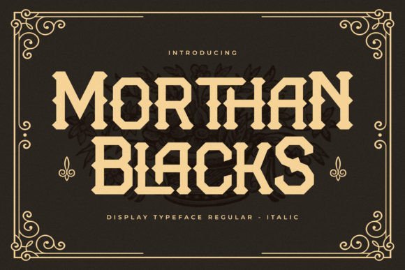 Morthan Blacks Font - Featured Image