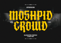 Moshpid Crowd Font - Featured Image