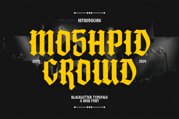 Moshpid Crowd Font - Featured Image