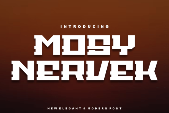 Mosy Nervek Font - Featured Image