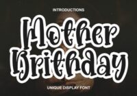 Mother Brithday Font - Featured Image