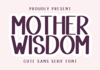 Mother Wisdom Font - Featured Image