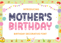 Mother's Birthday Font - Featured Image
