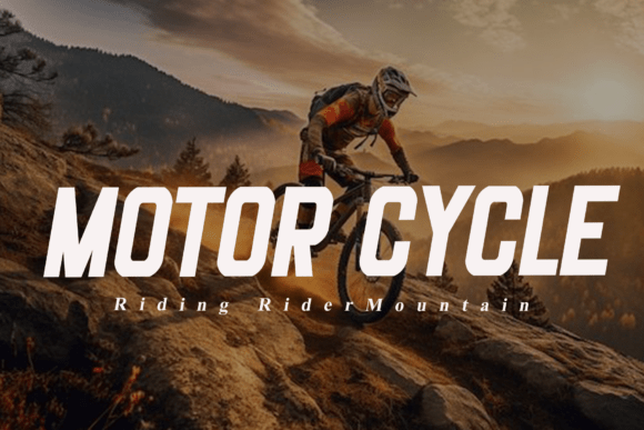 Motor Cycle Font - Featured Image