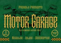 Motor Garage Font - Featured Image