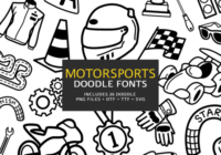 Motorsports Doodle Font - Featured Image