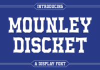 Mounley Discket Font - Featured Image