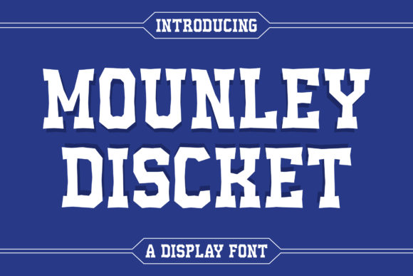 Mounley Discket Font - Featured Image