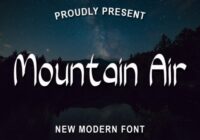 Mountain Air Font - Featured Image